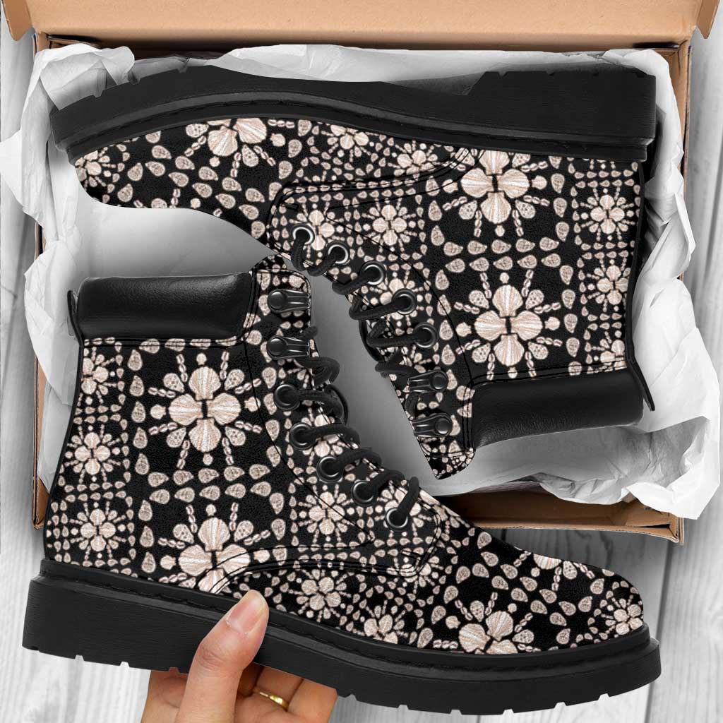 Aloha Hawaii Shell Quilt All Season Boots Seamless Style - Polynesian Pride
