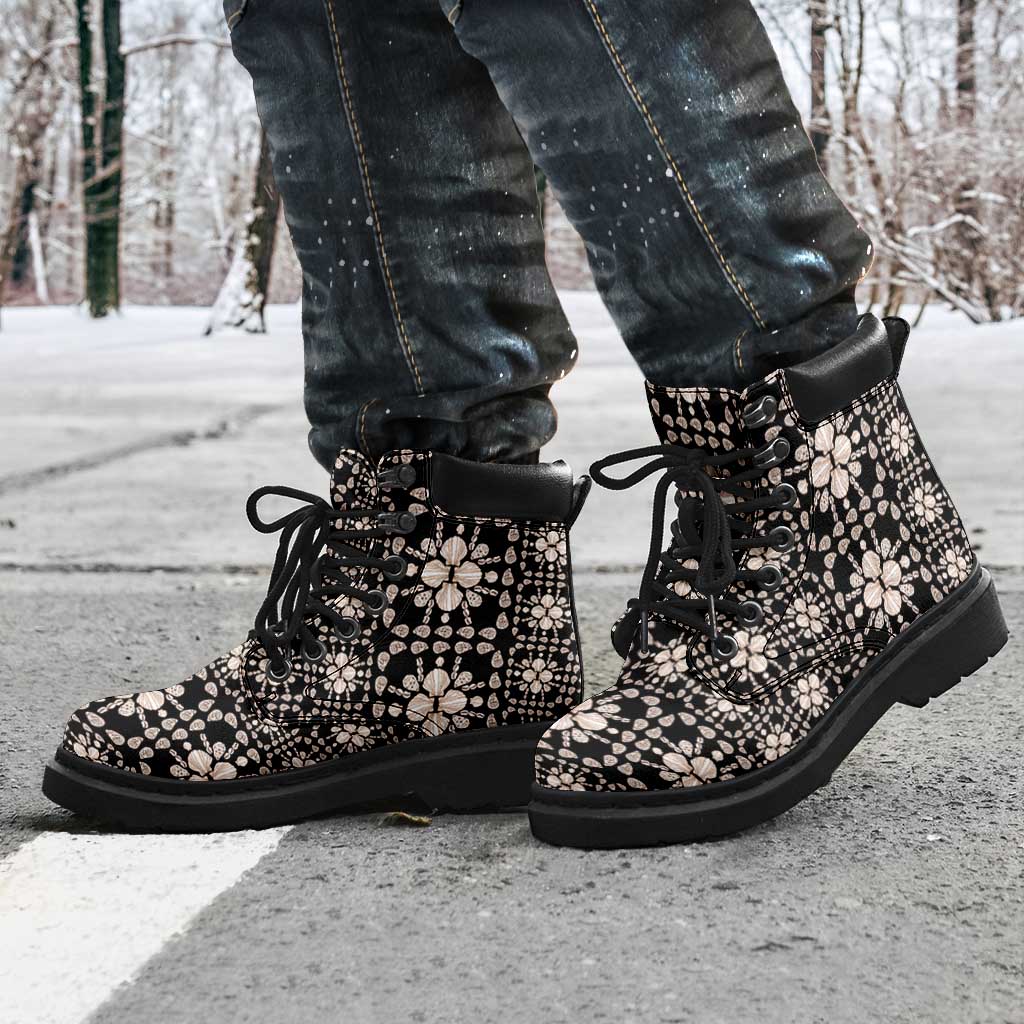 Aloha Hawaii Shell Quilt All Season Boots Seamless Style - Polynesian Pride