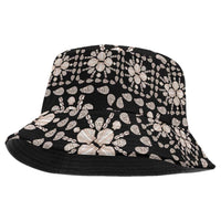 Aloha Hawaii Shell Quilt Bucket Hat Seamless Style LT14 One Size Black - Polynesian Pride