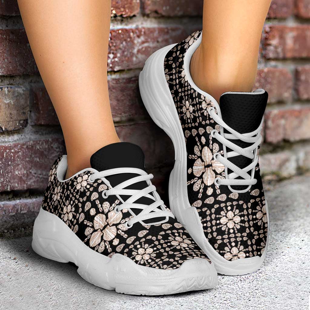 Aloha Hawaii Shell Quilt Chunky Sneakers Seamless Style LT14 - Polynesian Pride
