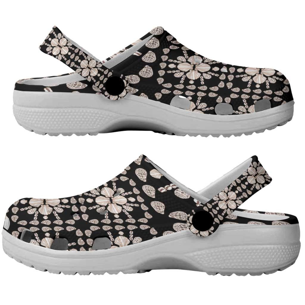 Aloha Hawaii Shell Quilt Clogs Shoes Seamless Style LT14 - Polynesian Pride
