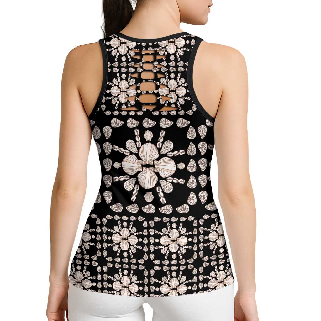 Aloha Hawaii Shell Quilt Hollow Tank Top Seamless Style LT14 - Polynesian Pride
