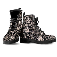 Aloha Hawaii Shell Quilt Leather Boots Seamless Style LT14 - Polynesian Pride