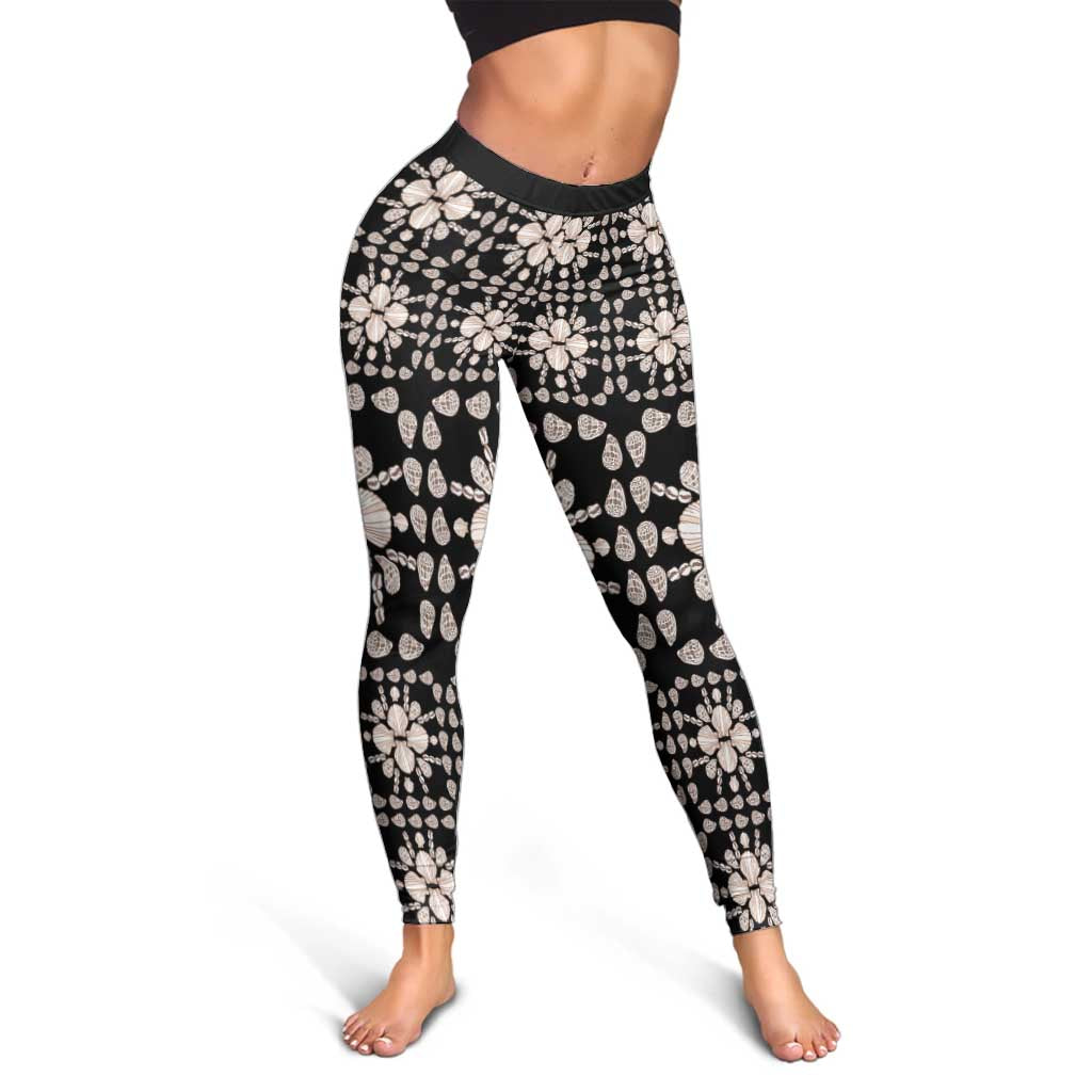 Aloha Hawaii Shell Quilt Leggings Seamless Style LT14 - Polynesian Pride