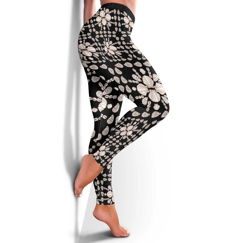 Aloha Hawaii Shell Quilt Leggings Seamless Style LT14 - Polynesian Pride