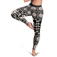 Aloha Hawaii Shell Quilt Leggings Seamless Style LT14 - Polynesian Pride