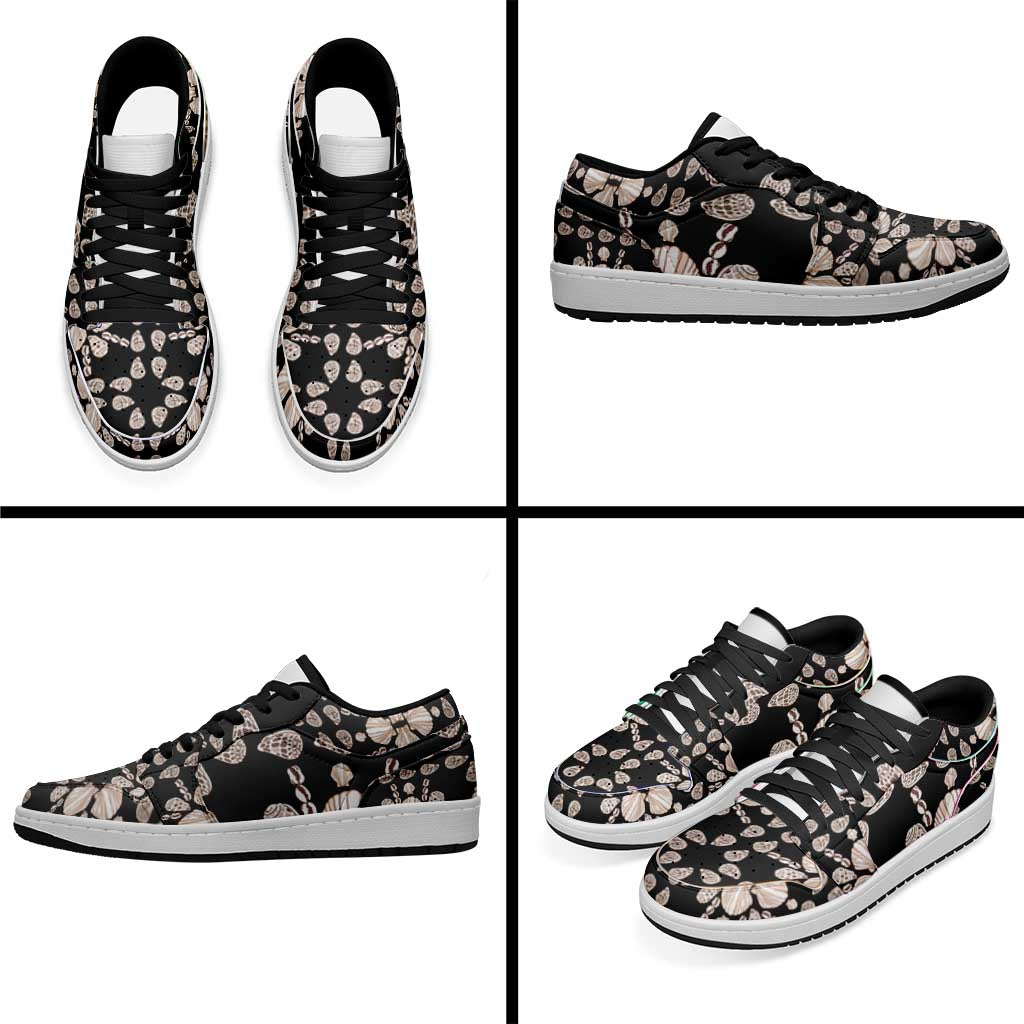 Aloha Hawaii Shell Quilt Low Sneakers Seamless Style LT14 - Polynesian Pride
