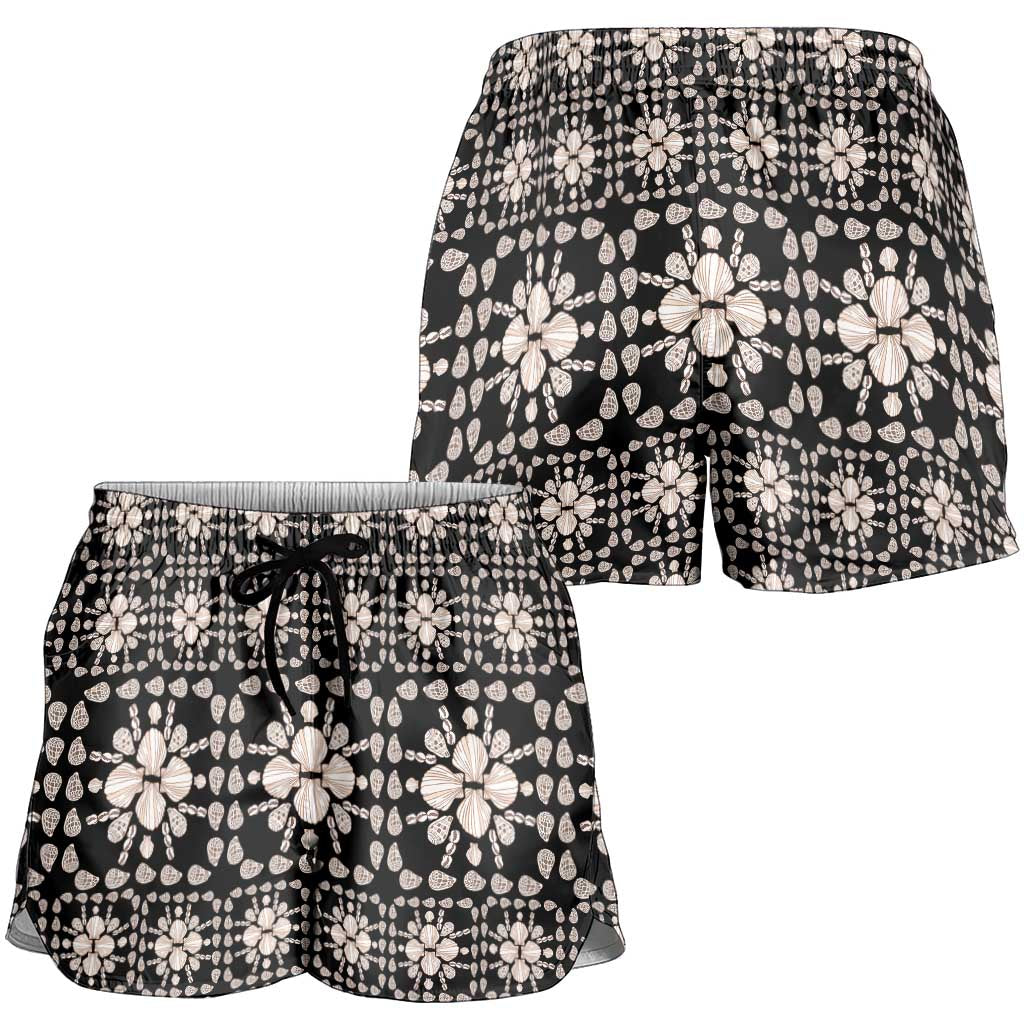 Aloha Hawaii Shell Quilt Shorts for Women Seamless Style LT14 - Polynesian Pride