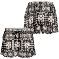 Aloha Hawaii Shell Quilt Shorts for Women Seamless Style LT14 - Polynesian Pride