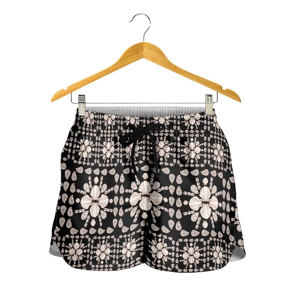 Aloha Hawaii Shell Quilt Shorts for Women Seamless Style LT14 - Polynesian Pride