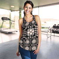 Aloha Hawaii Shell Quilt Women Racerback Tank Seamless Style LT14 - Polynesian Pride