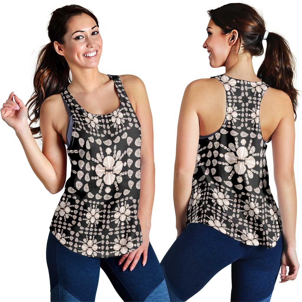 Aloha Hawaii Shell Quilt Women Racerback Tank Seamless Style LT14 - Polynesian Pride