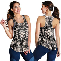 Aloha Hawaii Shell Quilt Women Racerback Tank Seamless Style LT14 - Polynesian Pride