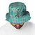 Aloha Vintage Palaka Floral Hawaiian Quilt Bucket Hat Polu Motif - Polynesian Pride