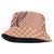 Aloha Vintage Palaka Floral Hawaiian Quilt Bucket Hat Ulaula Motif - Polynesian Pride