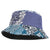Aloha Vintage Plumeria Hawaiian Tapa Pattern Bucket Hat Blue Hawaiian Tapa Pattern - Polynesian Pride