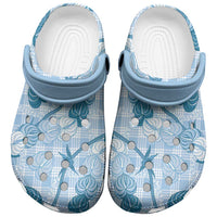 Anthurium Pikake Ti Leaf Palaka Clogs Shoes Blue Version