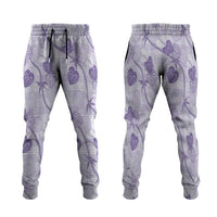Anthurium Pikake Ti Leaf Palaka Jogger Pants Purple Version