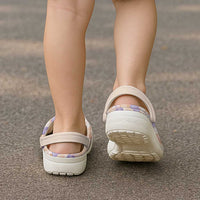 Anthurium Plumeria Lei Pastel Clogs Shoes Orange Hawaiian Splendid Palaka LT01 - Polynesian Pride