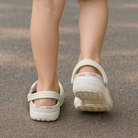 Anthurium Plumeria Lei Pastel Clogs Shoes Yellow Hawaiian Splendid Palaka LT01 - Polynesian Pride