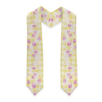 Anthurium Plumeria Lei Pastel Graduation Stole Yellow Hawaiian Splendid Palaka