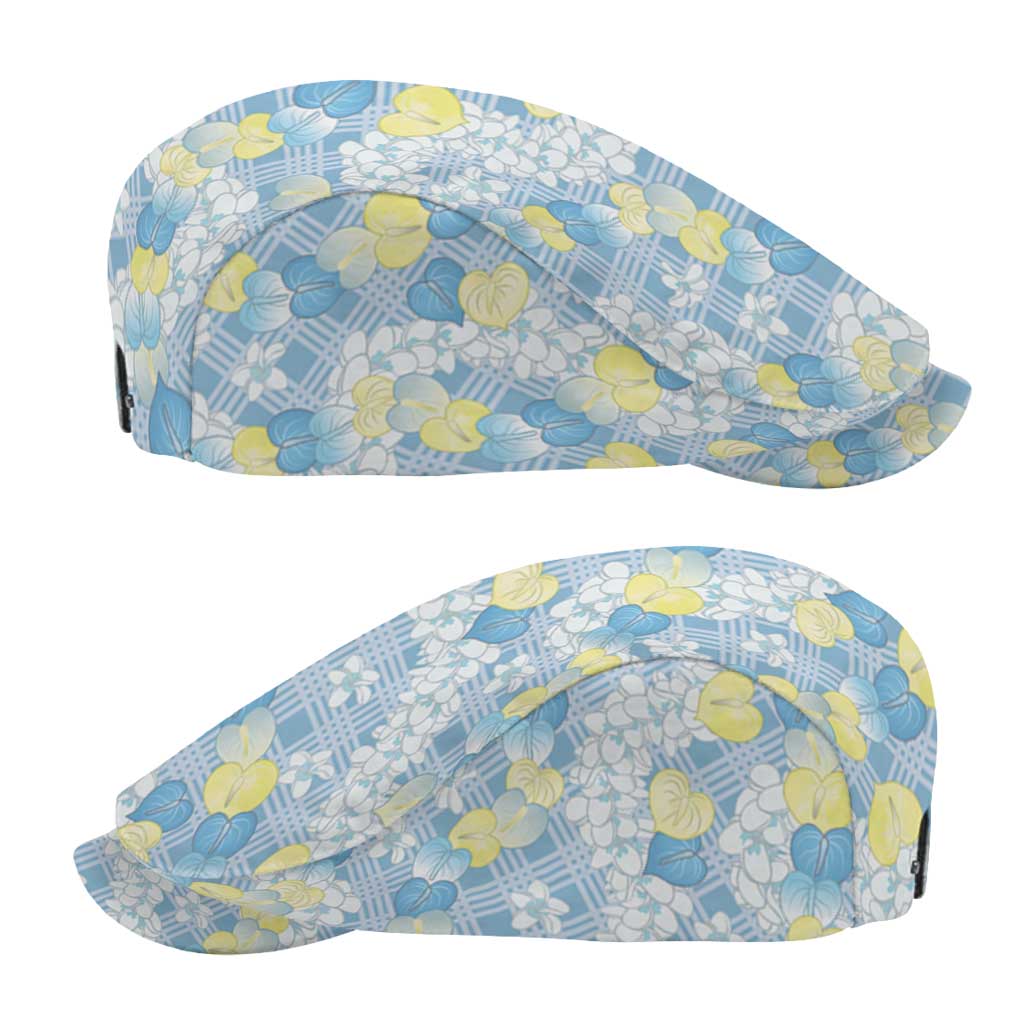 Anthurium Plumeria Lei Pastel Jeff Hat Blue Hawaiian Splendid Palaka
