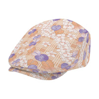Anthurium Plumeria Lei Pastel Jeff Hat Orange Hawaiian Splendid Palaka LT01 - Polynesian Pride