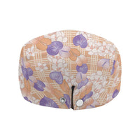 Anthurium Plumeria Lei Pastel Jeff Hat Orange Hawaiian Splendid Palaka LT01 - Polynesian Pride