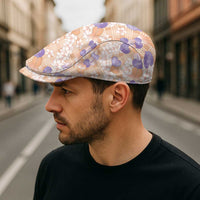 Anthurium Plumeria Lei Pastel Jeff Hat Orange Hawaiian Splendid Palaka LT01 - Polynesian Pride