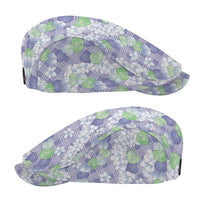 Anthurium Plumeria Lei Pastel Jeff Hat Purple Hawaiian Splendid Palaka LT01 - Polynesian Pride