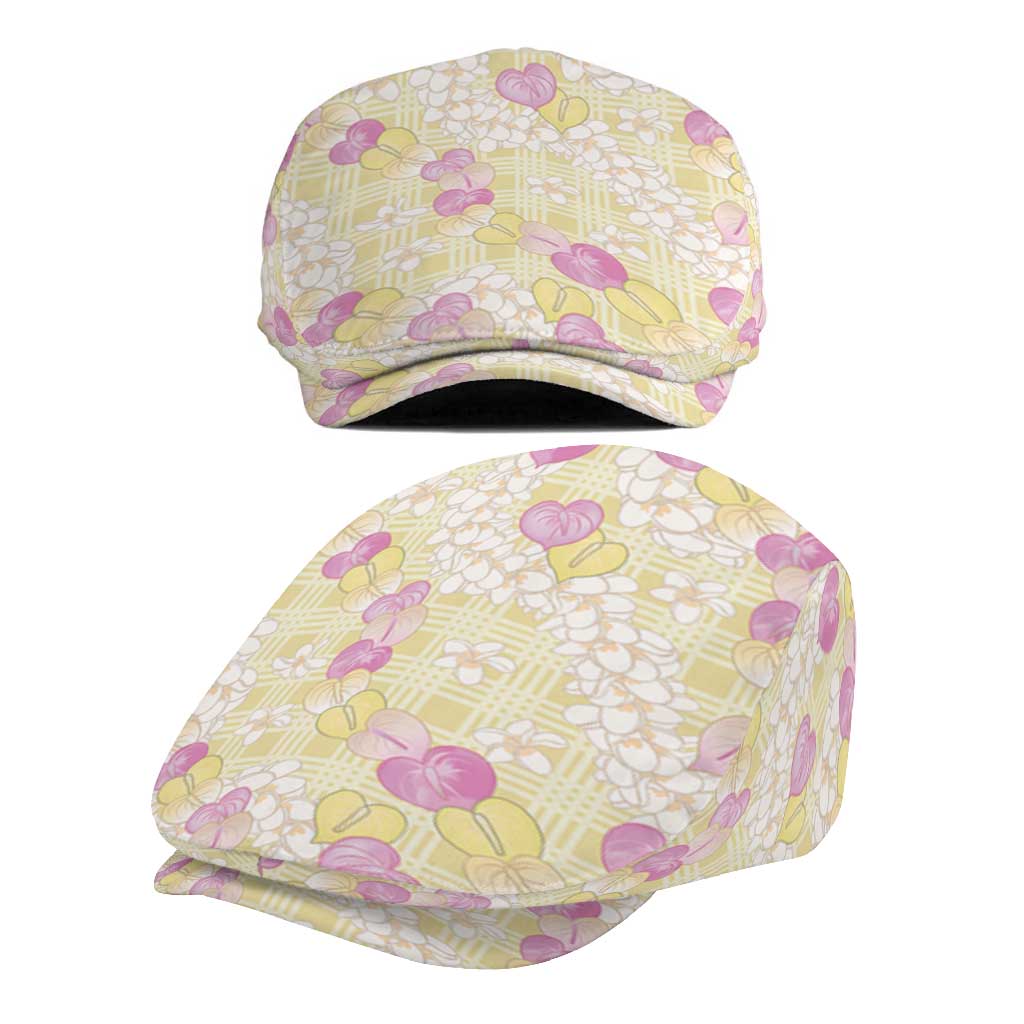 Anthurium Plumeria Lei Pastel Jeff Hat Yellow Hawaiian Splendid Palaka