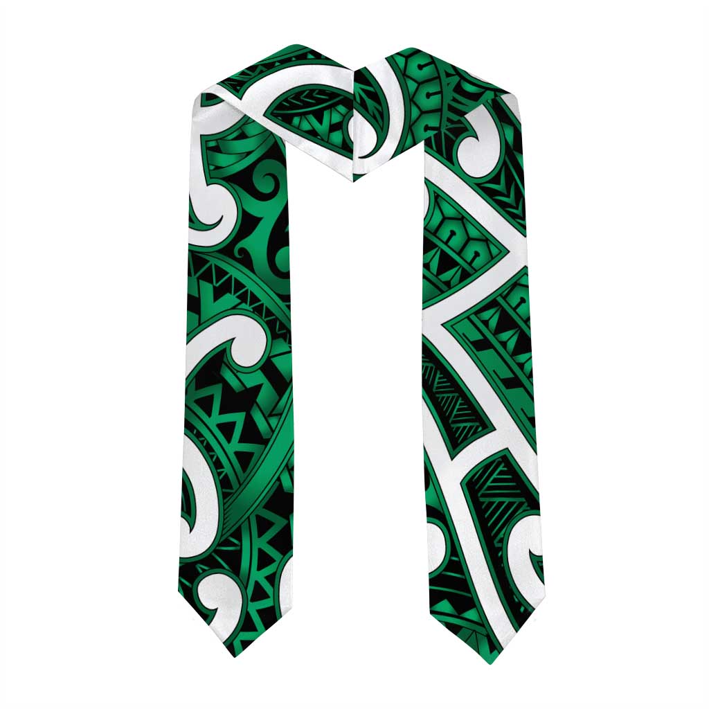 Aotearoa Maori Kowhaiwhai Graduation Stole Kakariki Puhoro and Patiki LT9 - Polynesian Pride