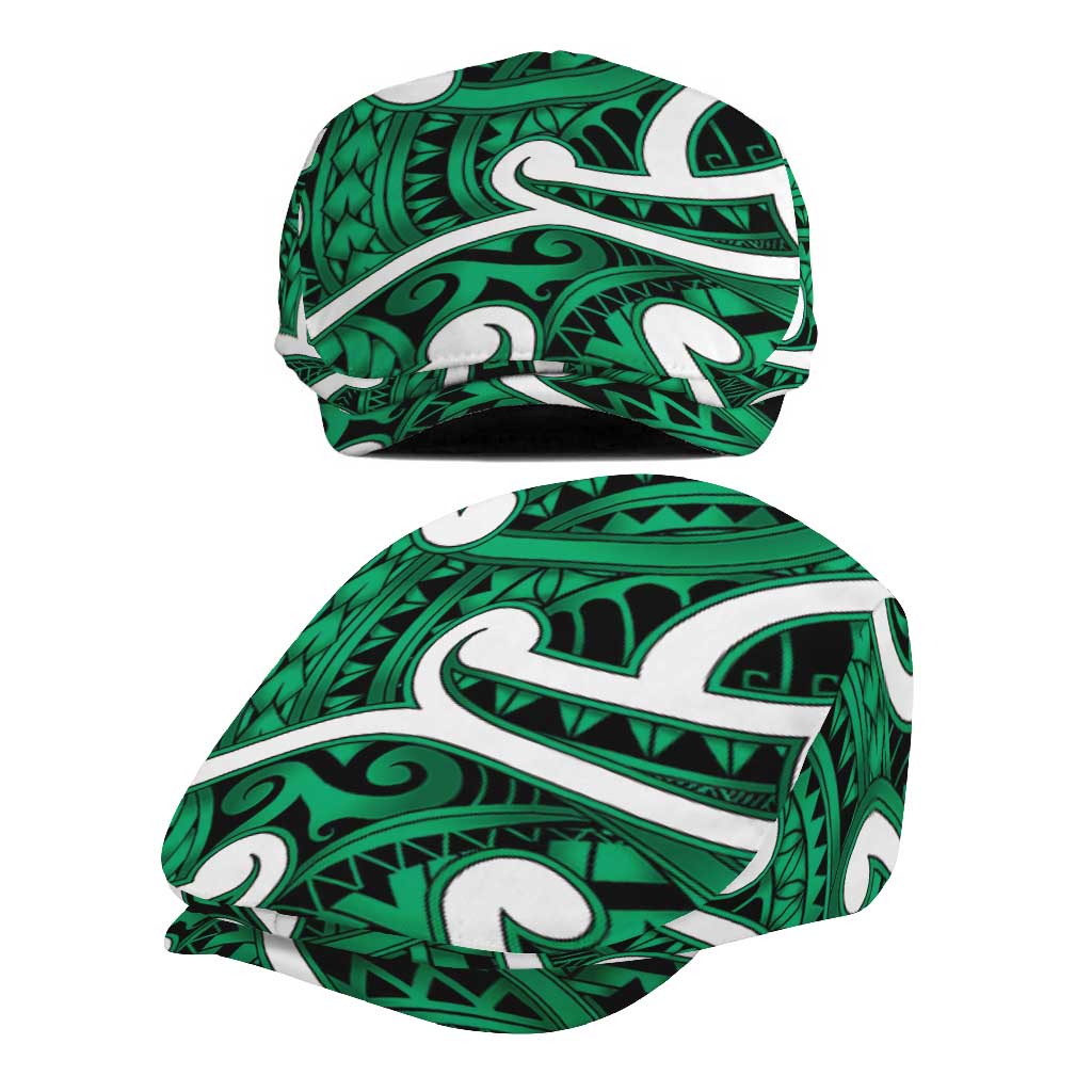 Aotearoa Maori Kowhaiwhai Jeff Hat Kakariki Puhoro and Patiki