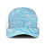 Baby Blue Gradient Polynesia Mesh Trucker Cap Hawaiian Tribal Hammerhead Shark Tattoo - Polynesian Pride