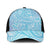 Baby Blue Gradient Polynesia Mesh Trucker Cap Hawaiian Tribal Hammerhead Shark Tattoo - Polynesian Pride