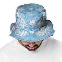Baby Blue Mermaid Puakenikeni Maile Lei Bucket Hat LT01 - Polynesian Pride