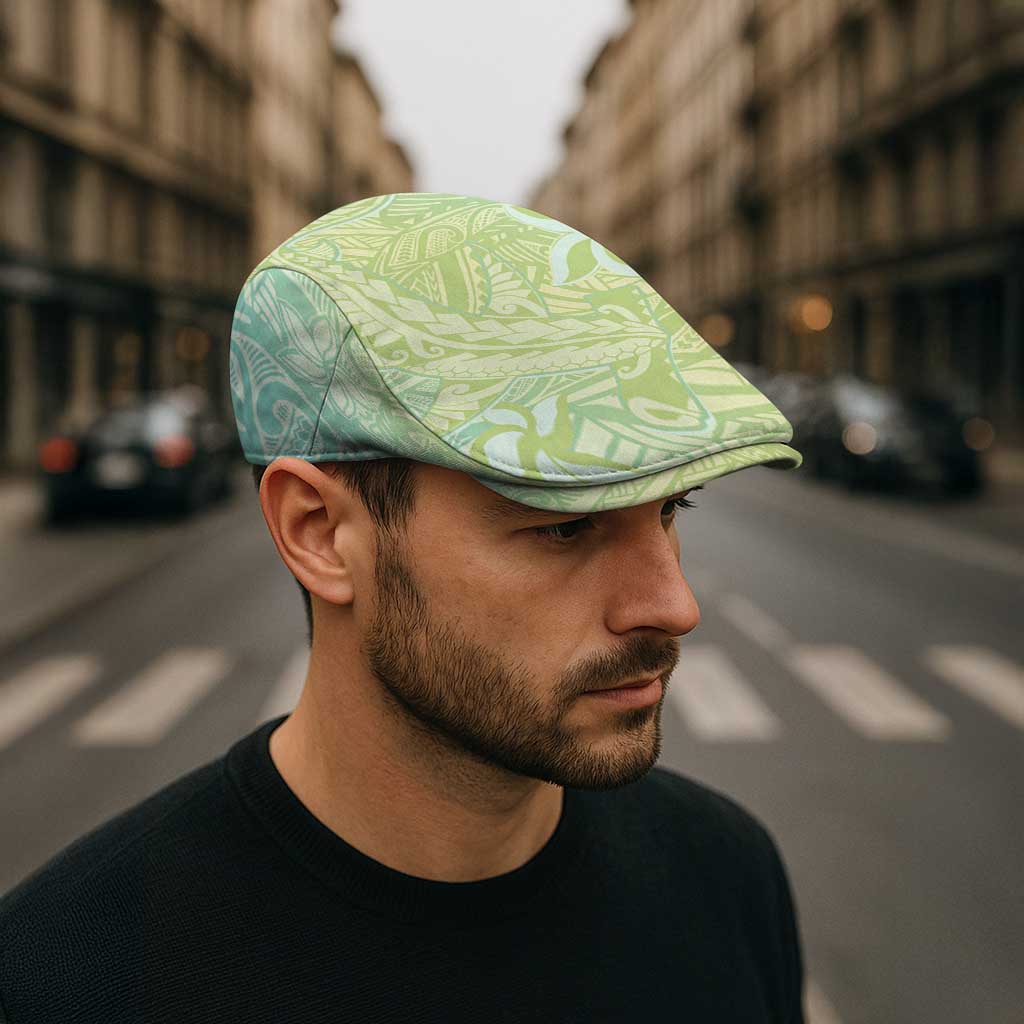 Baby Green Gradient Polynesia Jeff Hat Hawaiian Tribal Hammerhead Shark Tattoo - Polynesian Pride