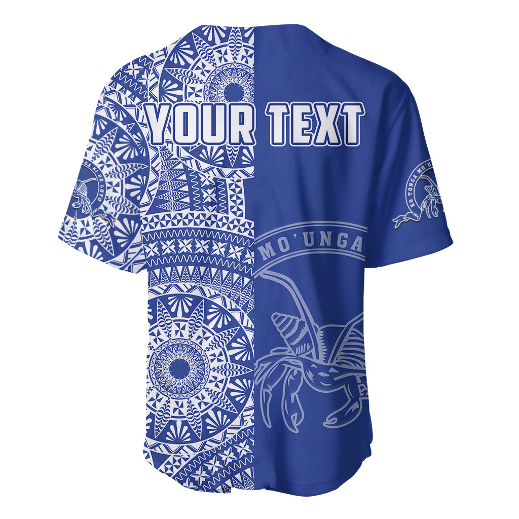 (Custom Personalised) Tupou Tonga College Baseball Jersey Tongan Ngatu Pattern LT14