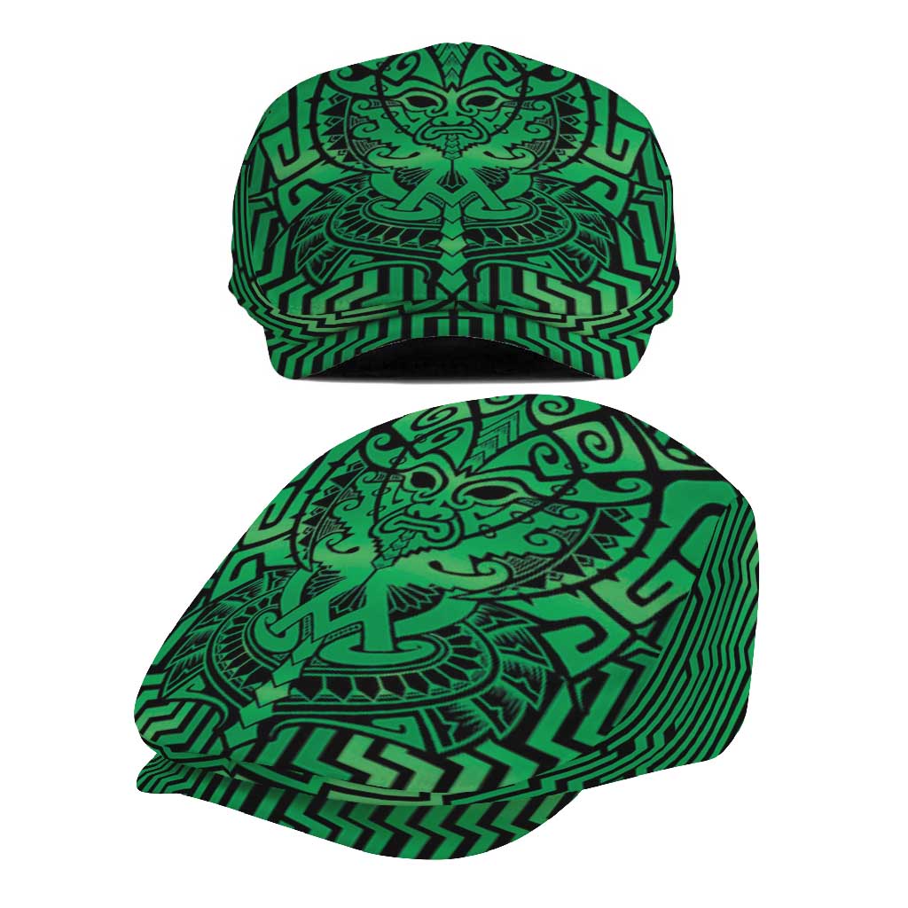 Basketball New Zealand Jeff Hat Green Maori Ta Moko Indigenous - Polynesian Pride