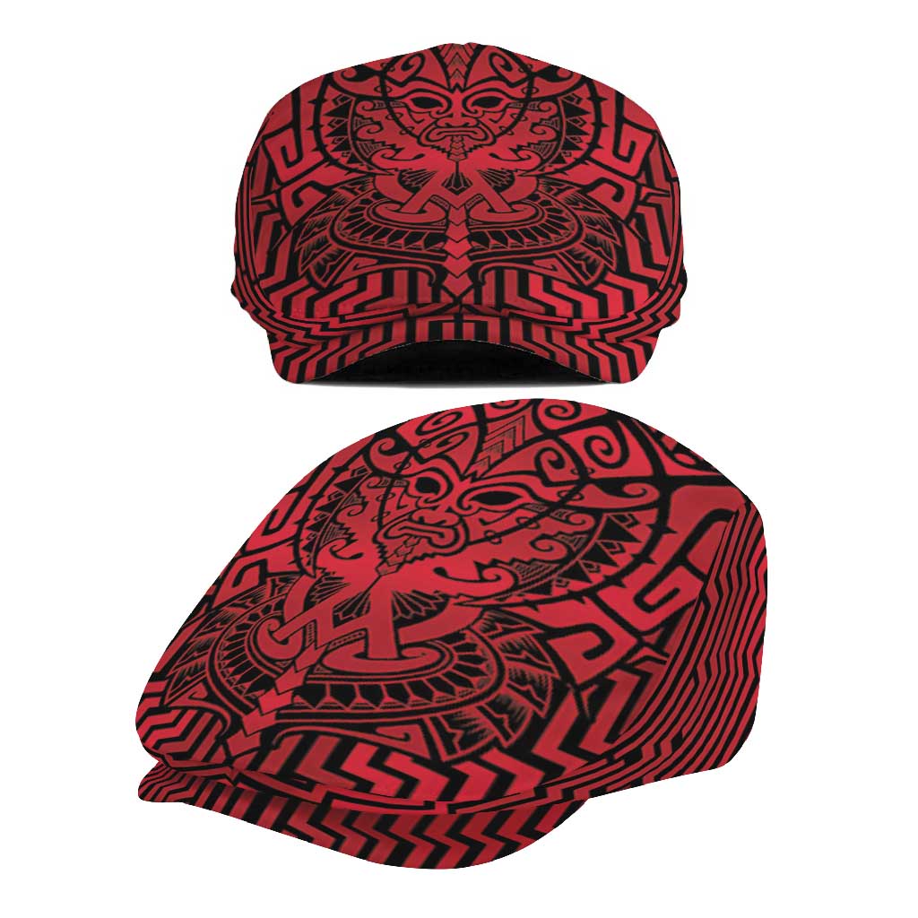 Basketball New Zealand Jeff Hat Red Maori Ta Moko Indigenous - Polynesian Pride