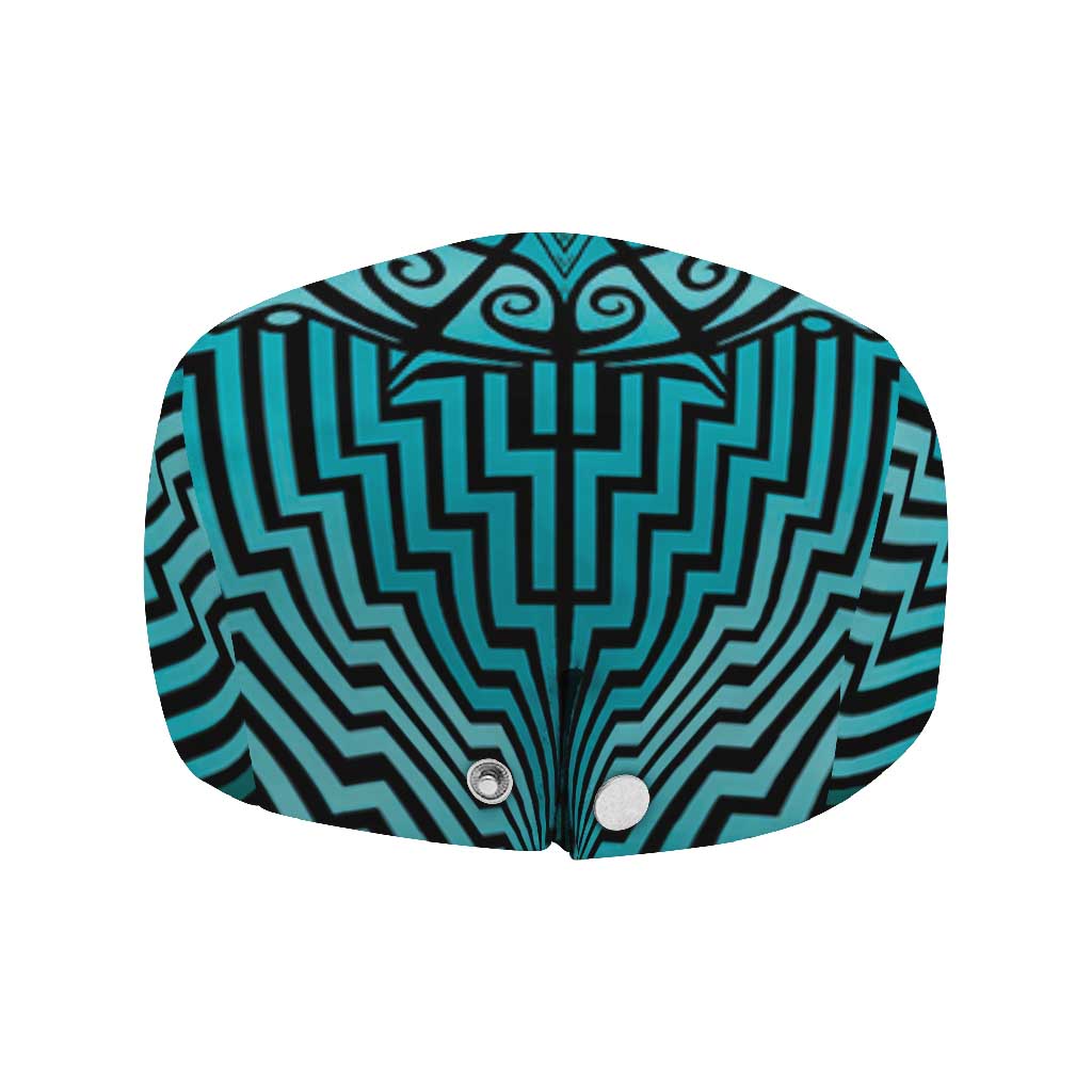 Basketball New Zealand Jeff Hat Teal Maori Ta Moko Indigenous - Polynesian Pride
