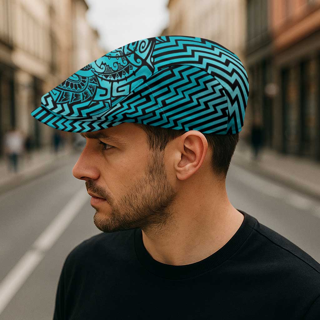 Basketball New Zealand Jeff Hat Teal Maori Ta Moko Indigenous - Polynesian Pride