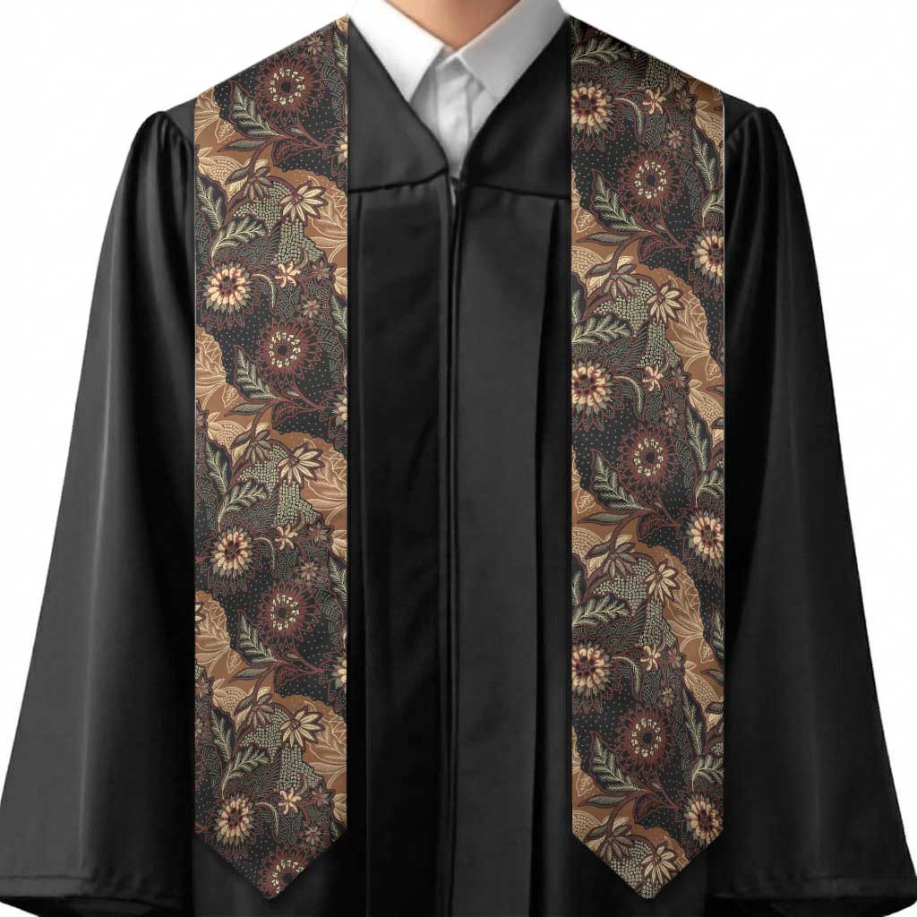 Batik Pedalaman Semen Lereng Style Graduation Stole Indonesian Traditional Pattern