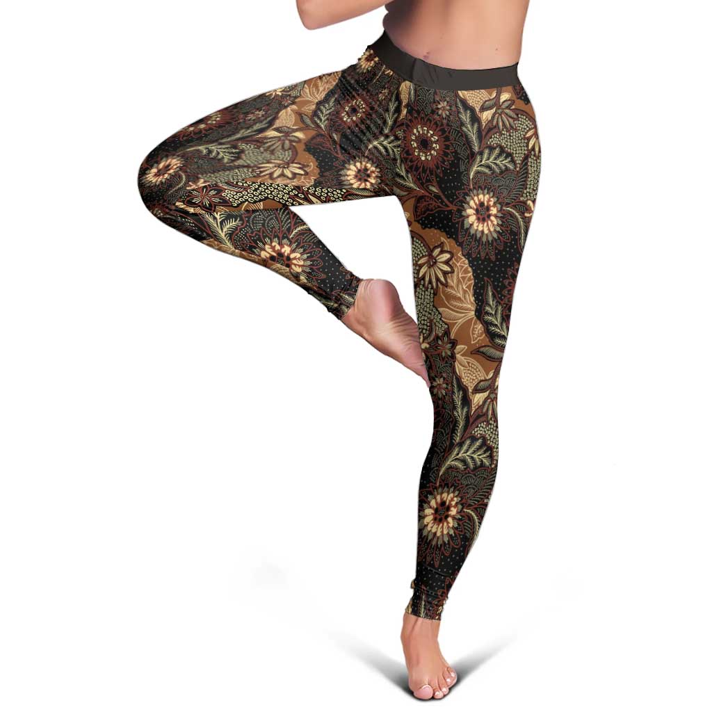 Batik Pedalaman Semen Lereng Style Leggings Indonesian Traditional Pattern