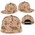 Beige Hawaii Hibiscus With Tropical Flowers Motifs Snapback Cap - Polynesian Pride