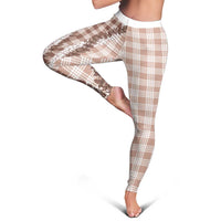 Beige Hawaii Palaka Leggings Hawaiian Honohono Lei LT05 - Polynesian Pride