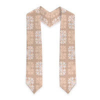 Beige Palaka Quilt Hawaii Graduation Stole Traditional Hawaii-plaid Pattern - Polynesian Pride