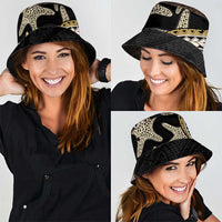 Beige Polynesian Starfish Unique Pattern Bucket Hat