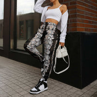 Black and Beige Hawaii Shell Lei Jogger Pants Hawaiian Sunrise Shell Hebrew Cone Plumeria LT14 - Polynesian Pride
