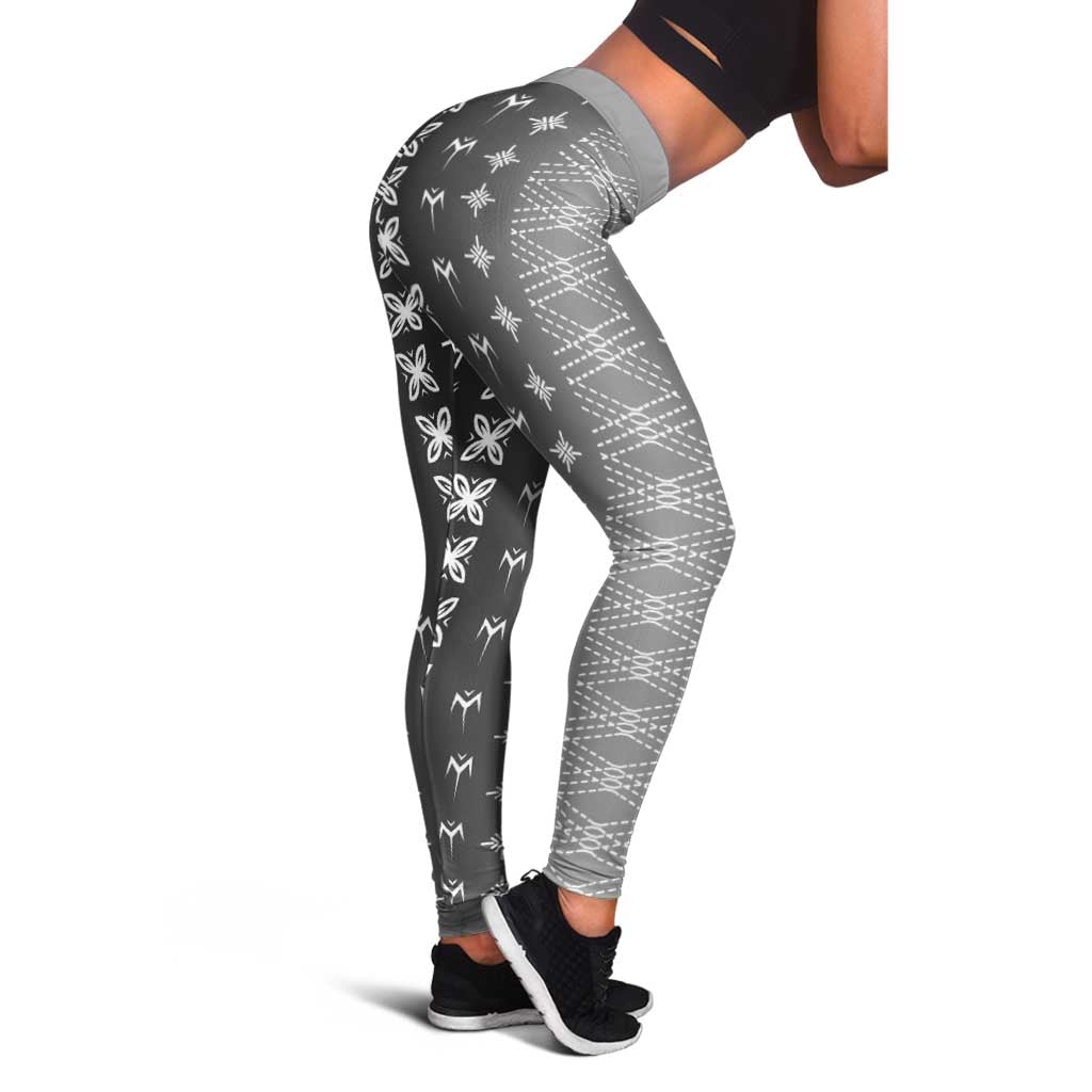 Black Samoa Malu Tattoo Inspired Leggings